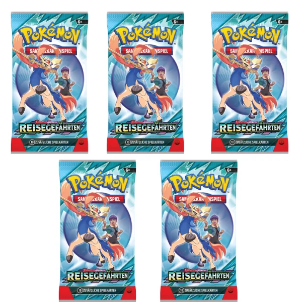 Pokemon Karmesin & Purpurt KP 09 - Reisegefährten - 5  Booster Packs - Deutsch