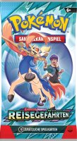 Pokemon Karmesin & Purpur KP 09 - Reisegefährten - Artwork mit allen 4 Sealed Booster- Deutsch
