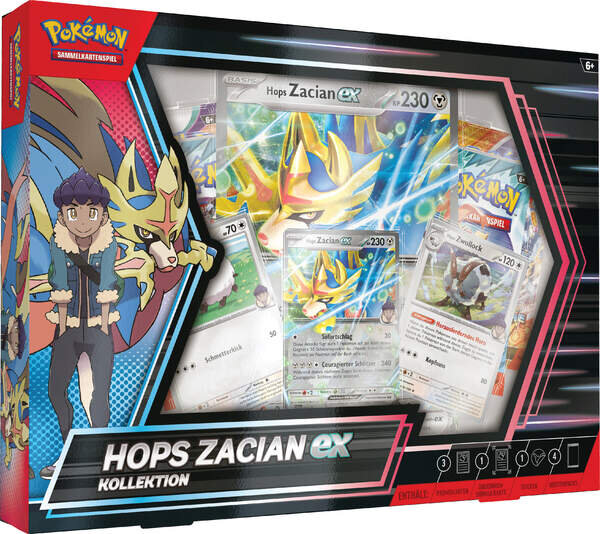 Karmesin & Purpur Pokémon Hops Zacian-ex Kollektion - Deutsch