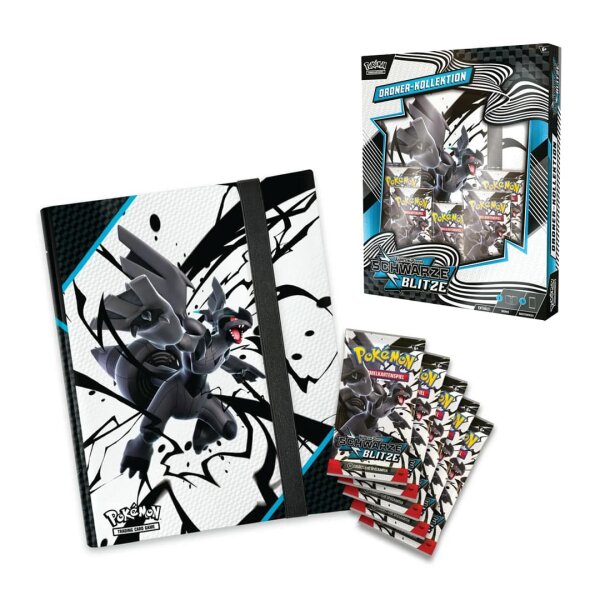 Pokemon Karmesin & Purpur KP 10.5 - Schwarze Blitze & Weiße Flammen - Schwarze Blitze Ordner Kollektion - Deutsch