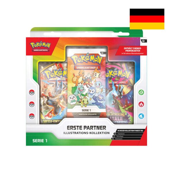 Pokemon - Erste Partner Serie 1 Illustrations Kollektion - Deutsch