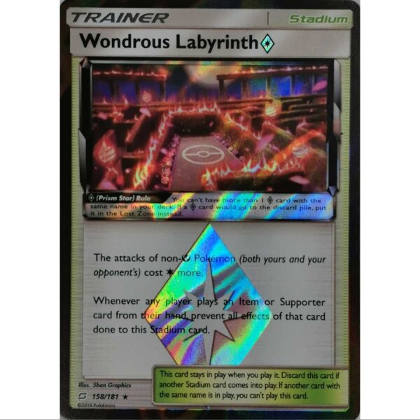 Pokemon Card -  Wondrous Labyrint 158/181 Prism Star  Holo Team UP Englisch NM