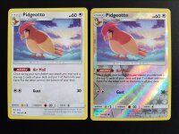 Pokemon Card - 1x Pidgeotto und 1x Pidgeotto Reverse Holo 123/181 Englisch Mint