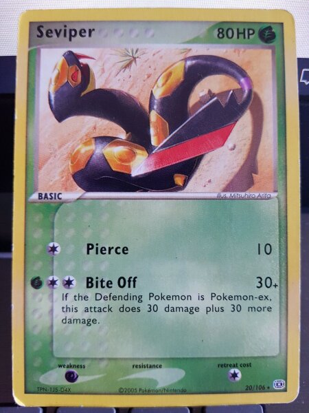 Pokemon Seviper 20/106 - EX Emeralo/EX Smaragd - Englisch LP