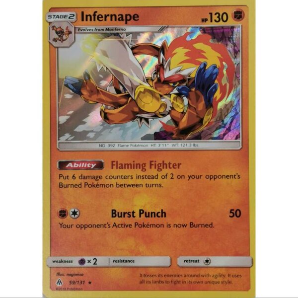 Pokemon Infernape 59/131 Holo  - Forbidden Light - Englisch NM/Mint