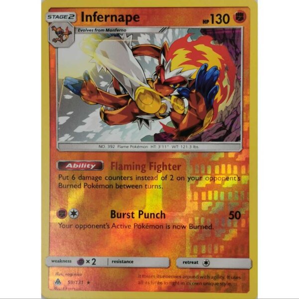 Pokemon Infernape 59/131 Reverse Holo  - Forbidden Light - Englisch NM