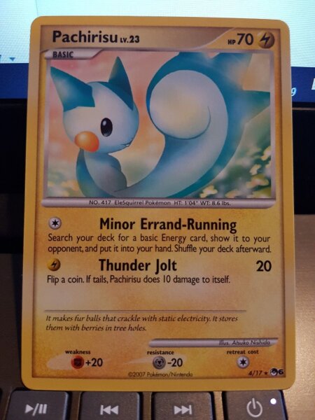 Pokemon Pachirisu LV 23 Promo 4/17 Pop Series 6 Englisch NM