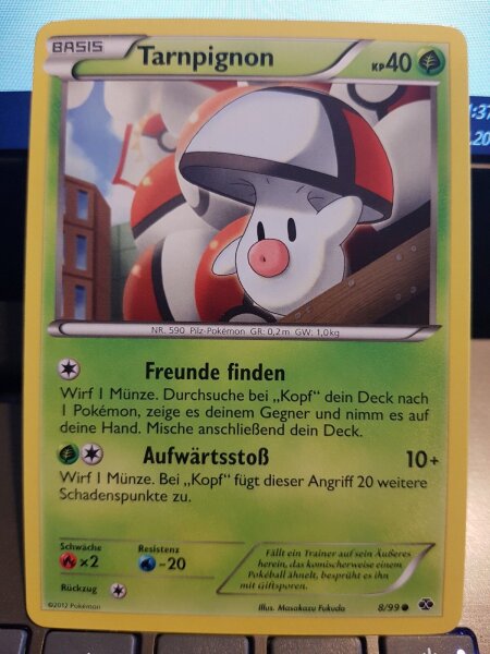 Pokemon Tarnpignon 8/99 Deutsch NM