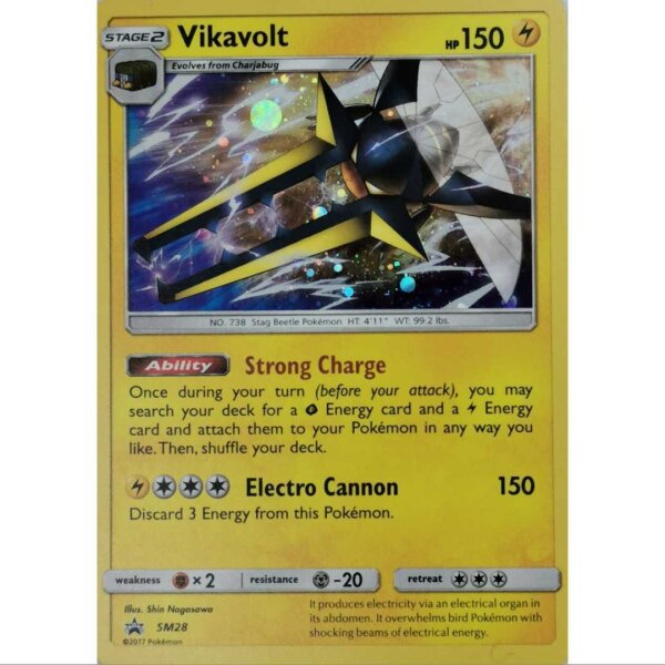 Pokemon Vikavolt SM28 Holo - Black Star Promo- Englisch LP/NM