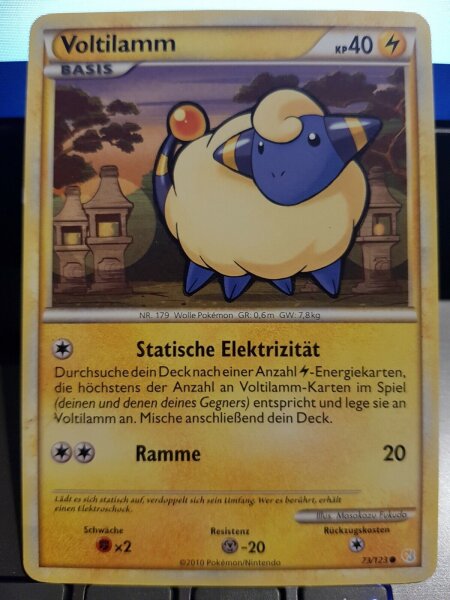 Pokemon Voltilamm 73/123 - Heartgold Soulsilver - Deutsch NM