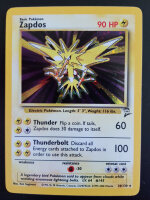 Pokemon Zapdos 20/130 Holofoil Base Set 2 WotC 2000...