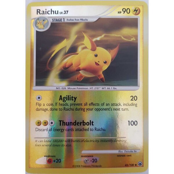 Raichu 45/100 Reverse Holo- Diamond & Pearl - Englisch NM