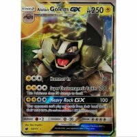Alolan Golem GX 34/111 Ultra Rare Pokemon Holo Englisch NM