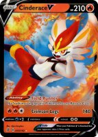 Cinderace V 35/192 Ultra Rare Pokemon SWSH Rebel Clash EN/NM