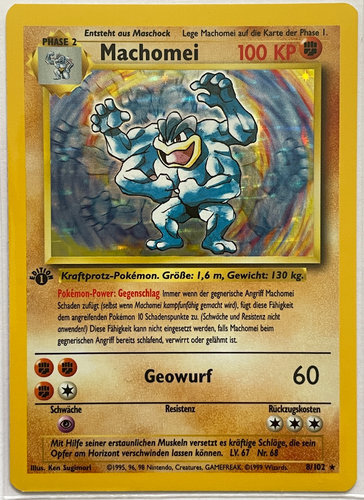 Machomei 1st. Edition Base Set 8/102 Deutsch Mint