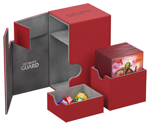 Ulimate Guard - Flip´n´Tray Deck Case 80+ Standard Size XenoSkinTM Red