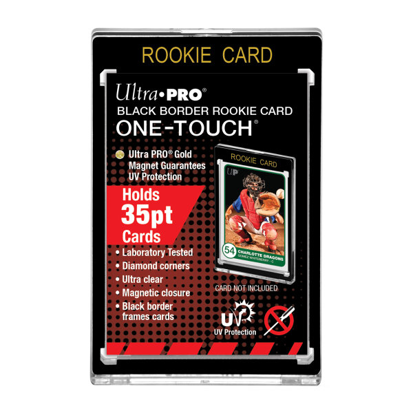 Ultra Pro - 35PT Rookie Black Border UV One-Touch Magnetic Holder