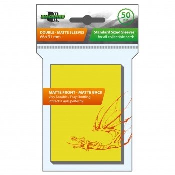 Blackfire Sleeves - Standard Double Matte Yellow - 50 Stück