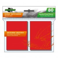 Blackfire Sleeves - Standard Double Matte  Red - 80...