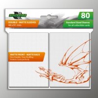 Blackfire Sleeves - Standard Double Matte  White - 80...