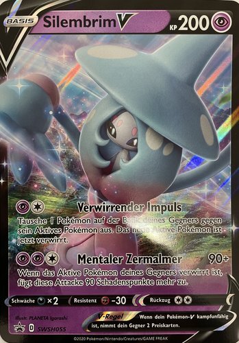 XXL Karte Silembrim V SWSH055 Holo Promo Pokemon  Deutsch