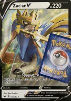 XXL Karte Zacian V  138/202 Holo Pokemon  Deutsch