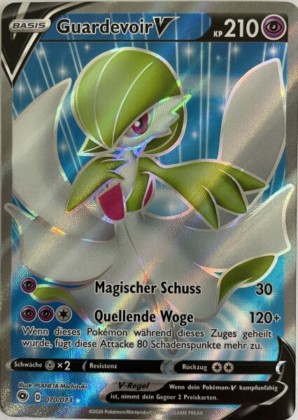 Guardevoir V - 070/073 Full Art Ultra Rare Pokemon Weg des Champs Deutsch NM/Mint Boosterfrisch