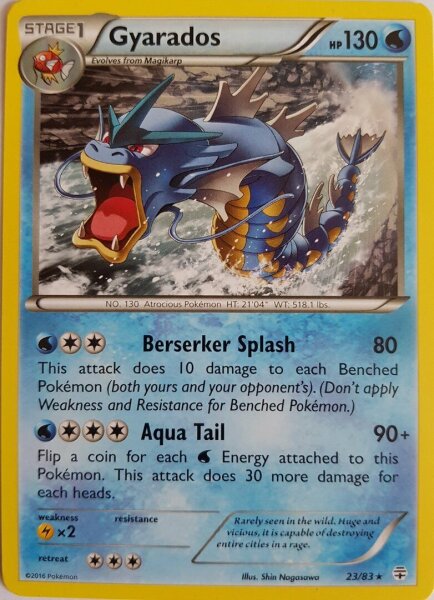 Gyarados 23/83 Rare - XY Generations - NM
