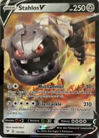 Stahlos V 115/185 Holo Rare Pokemon Farbenschock Deutsch...
