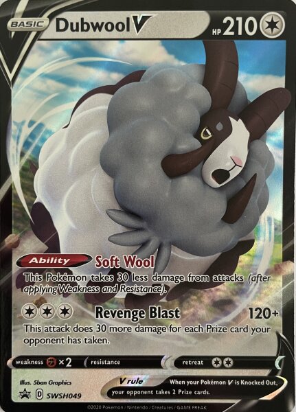 Dubwool V SWSH049 Black Star Promo Pokemon Englisch