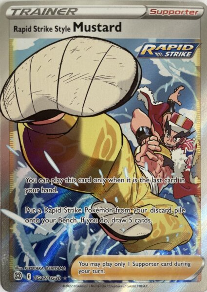 Rapid Strike Syle Mustard TG27/TG30 Ultra Rare Pokemon Englisch Boosterfrisch
