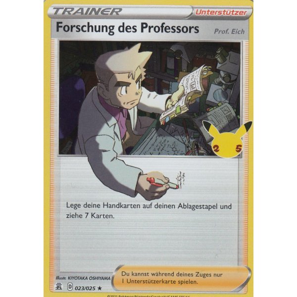 Forschung des Professors 023/25 Holo Pokemon SWSH07.5 Celebrations Deutsch Boosterfrisch